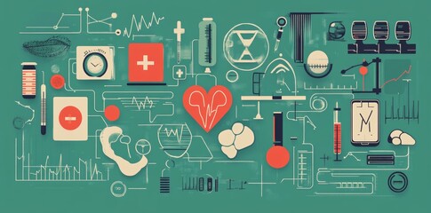 Poster - Concept showcasing science, medicine, and cutting-edge technology