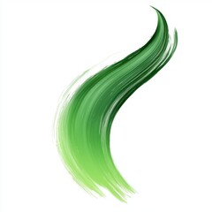 Wall Mural - Abstract Green Brush Stroke Illustrating Nature and Freshness with Artistic Flair in Digital Art for Backgrounds and Design Purposes