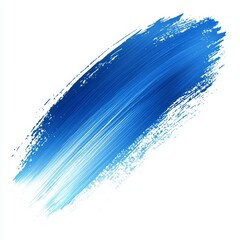 Wall Mural - Vibrant Blue Brush Stroke Abstract Artwork in High Resolution for Creative Design and Artistic Expression