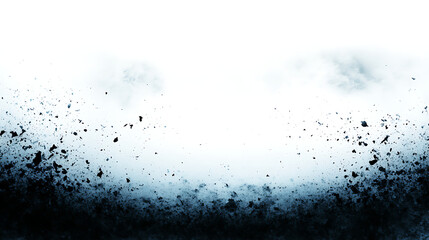 Poster - Abstract Dispersion Landscape with Textured Particles and Muted Tones Artistic Exploration
