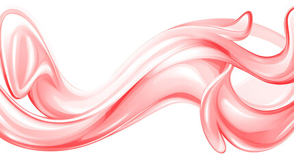 Poster - Abstract Transparent Swirls of Vivid Color and Delicate Shading in a Fluid Dynamic Design