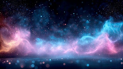 Wall Mural - cosmic nebula: a dreamy journey through the astral realm. celestial wonders, galactic dust, and spar