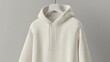 © rawdesign - Cream-Colored Hoodie: Minimalist Fashion Apparel