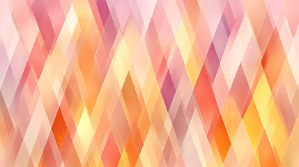 Poster - Elegant Abstract Rhombus Pattern in Peach and Crimson Tones Artistic Design Wallpaper Background