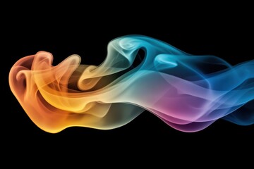 Poster - Gorgeous smoke mixing colors in silky and turbulent patterns, Gorgeous smoke mixing colors Silky and turbulent smoke