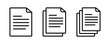 © MKIN - document icons. paper symbol with single and multiple page. transparent png and vector illustration.