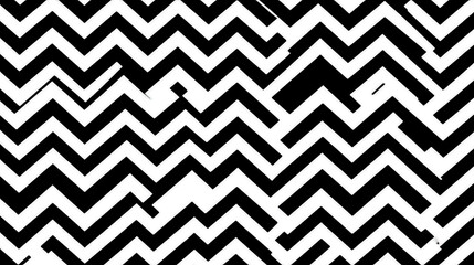 Poster - Zigzag Pattern Illusion With Disrupted Linear Alignment and Abstract Design Aesthetics Composition