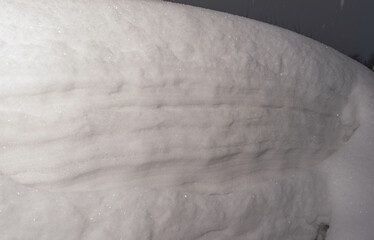 Poster - A snow covered hill with a white line in the middle