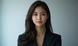 © Lotus Frames - Young Asian businesswoman in formal wear portrait of confident businesswoman in office professional business attire, emphasizing confidence and, Generative AI
