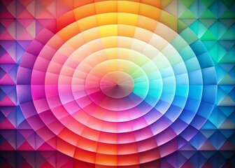 Poster - Abstract Geometric Background: Soft Gradient Grid with Alternating Shapes
