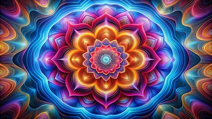 Poster - Abstract Layered Pattern: Long Exposure Overlapping Shapes, Geometric Design Background