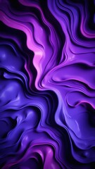 Poster - Vibrant purple and blue abstract art. The fluid shapes and bold colors blend seamlessly