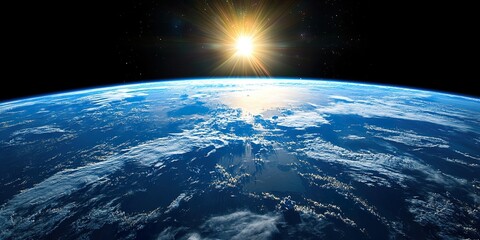 Wall Mural - blue earth & stars