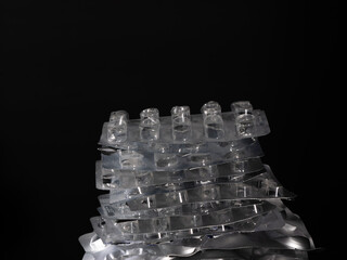 Aufkleber - A stack of pills is on top of another stack of pills