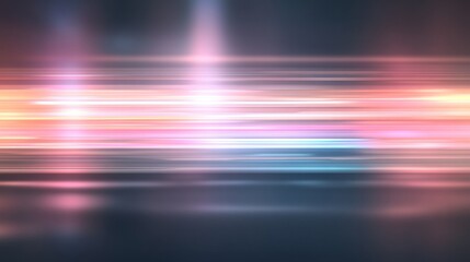 Wall Mural - Abstract light streaks, night city background, motion blur, website banner