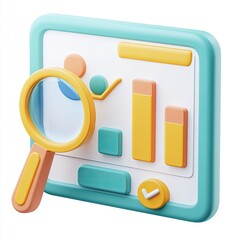 Poster - Analyzing data dashboard icon