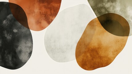 Poster - Abstract colorful shapes on a light background for modern design