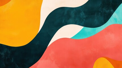 Poster - Abstract Colorful Waves Pattern for Creative Backgrounds and Designs