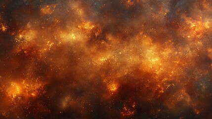 Wall Mural - Fiery nebula, cosmic explosion, space background, abstract art