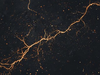 Poster - Glowing lines are depicted in an abstract manner on a textured surface