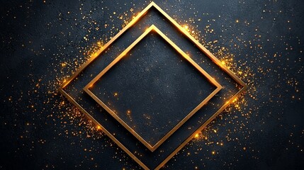 Poster - gold luxury background, gold luxury lines background