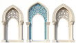 © Hikmet - Islamic door and mosque window shapes silhouettes. Arabic architecture, mosque building doorways arches silhouettes, arabian window or door isolated vector frames shapes set