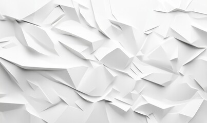 Poster - Abstract white geometric background with sharp angular shapes and textures