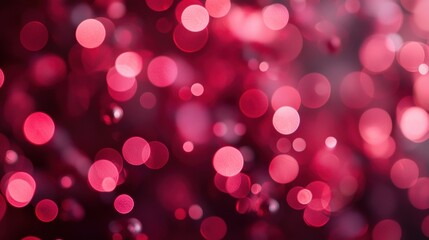 Wall Mural - Abstract red bokeh background with sparkling lights