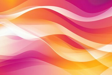 Aufkleber - Colorful wavy patterns create an abstract design with flowing lines in shades of pink, orange, and white