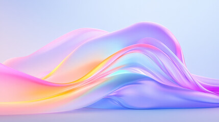 Poster - A futuristic depiction of constantly rearranging molecular clusters, the translucent bonds seeming