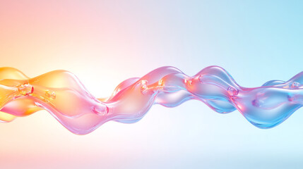 Fototapete - A futuristic depiction of constantly rearranging molecular clusters, the translucent bonds seeming