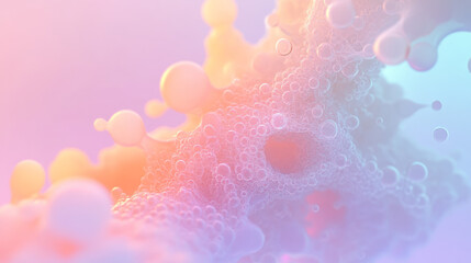 Aufkleber - A futuristic depiction of constantly rearranging molecular clusters, the translucent bonds seeming