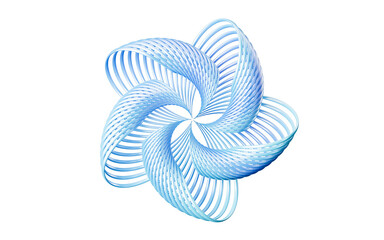 Poster - Abstract metal curve background, 3d rendering.