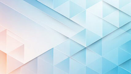 Aufkleber - Abstract light blue and pink geometric creative background with light and shadow.
