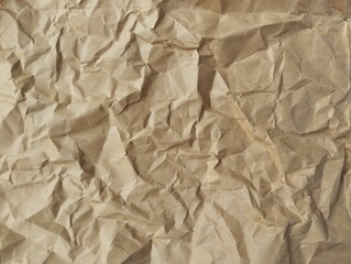 Abstrack crumpled brown paper texture and background 