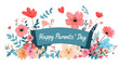 © Vectors.in - Parents Day PNG file of a banner with Happy Parents Day label, isolated on white background
