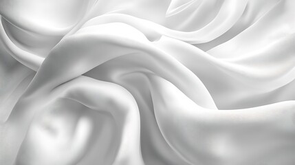 Wall Mural - White silk fabric texture background