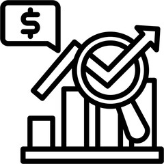 Wall Mural - Market Analysis icon