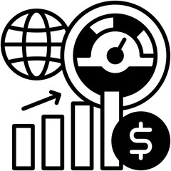 Wall Mural - Economic Indicator icon