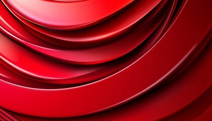 Wall Mural - Dynamic Red Lines, Abstract Vibrant Background, Smooth Curves, Gradient Effect, Sharp Details