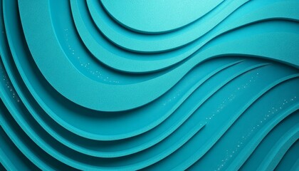 Poster - dynamic, wavy blue lines flowing seamlessly, abstract background with curves and highlights