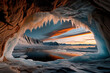 © VaCity - Breathtaking Ice Cave Sunset View
