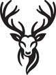 © objecttheart - Tribal-Style Deer Head Vector Illustration in Black and White