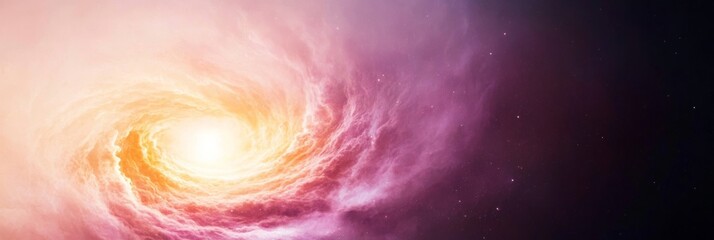 Wall Mural - Elegant Cosmic vortex with swirling clouds of blue and purple light forming a galactic spiral mesmerizing and infinite space design 