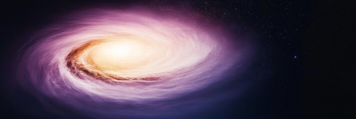 Wall Mural - Elegant Cosmic vortex with swirling clouds of blue and purple light forming a galactic spiral mesmerizing and infinite space design 