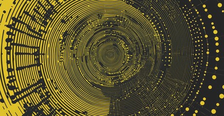 Poster - a dynamic abstract background in bright sunny yellow. modern lemon orange shade. excellent for a fre