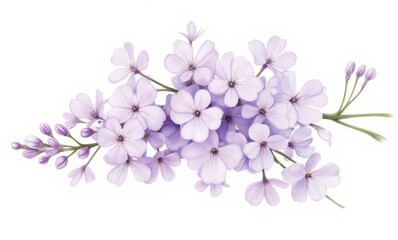 Canvas Print - A beautiful cluster of lilac flowers