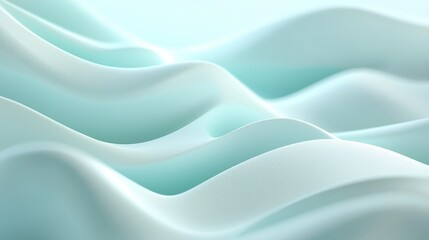 Poster - Isolated: a transparent abstract glowing light effect with curved blue and green lines