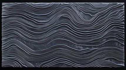 Poster - A mesmerizing and dynamic abstract black background featuring a captivating textured pattern