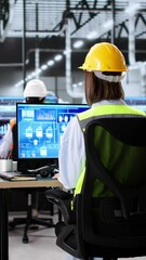 Aufkleber - Using Scada Automation Software On Desktop Computer